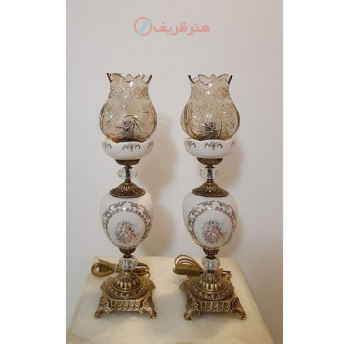 چراغ سرامیکی قطعات تمام برنجی سایز بزرگ