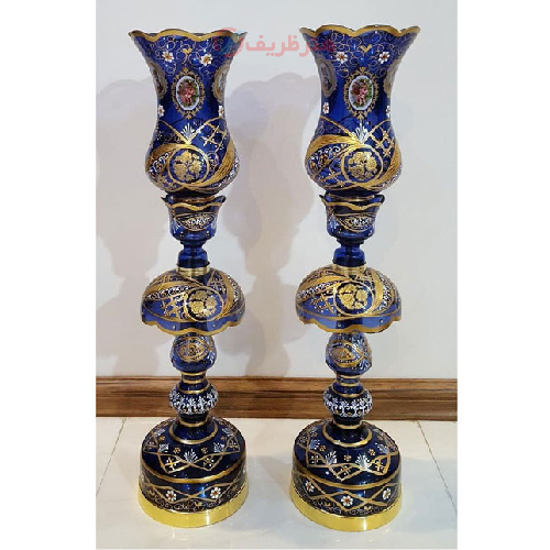 چراغ نوروزی رنگی با طرح گل طرح لاله