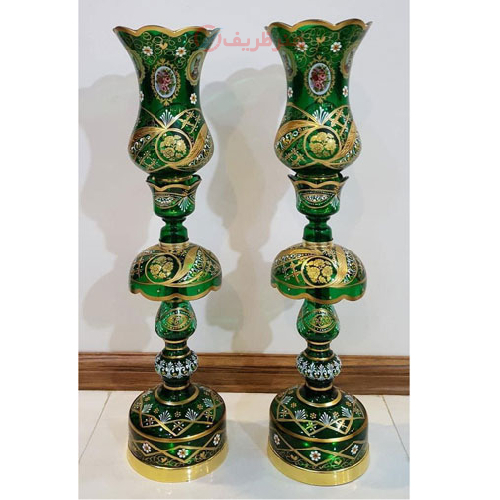 چراغ نوروزی رنگی با طرح گل طرح لاله_ هنرظریف