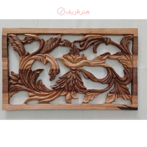 تابلو منبت‌ کاری، ساخته شده از چوب گردو