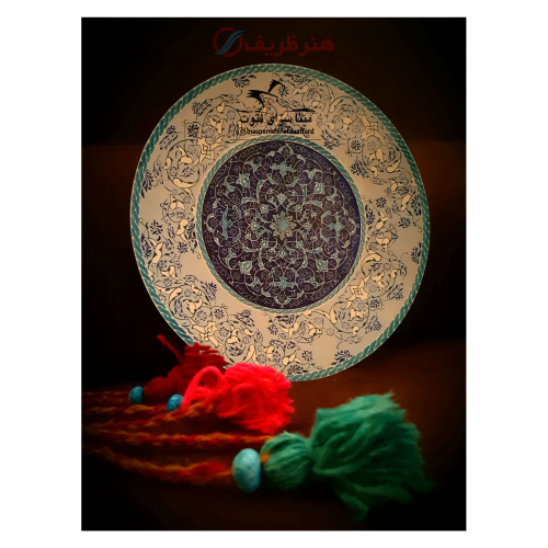 دیوارکوب میناکاری مسی دست ساز - هنرظریف