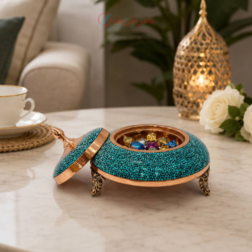 خاویار خوری فیروزه کوبی پرنسا، مدل قندانی