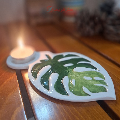جاشمعی دست ساز، طرح برگ انجیری مینیمال