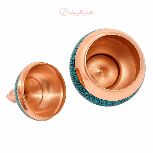 شکلات خوری مسی با فیروزه اصل نیشابور