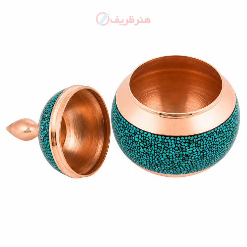 شکلات خوری مسی با فیروزه اصل نیشابور