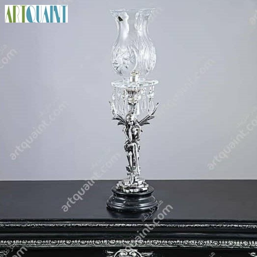 آینه شمعدان نقره با عیار 925، بسیار زیبا، خوش ساخت و با کیفیت بالا