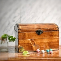 خرید، قیمت و مشخصات جعبه چوبی گنجشک وود مناسب برای نگهداری زیورآلات، باکس هدیه و گل آرایی | هنرظریف