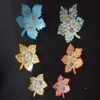 خرید، قیمت و مشخصات سری سه تایی برگ پاییزی مخصوص دیوارکوب و هفت سین با ضمانت محصول | هنرظریف