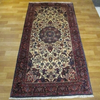 خرید، قیمت و مشخصات فرش دستباف بيجار طرح لچک و ترنج سایز قاليچه کد ۳۹۰۰۶ - هنرظریف