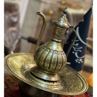 خرید آنلاین، آفتابه لگن برنجی، ورق ضخیم، باکیفیت درجه یک، رنگ ثابت | هنرظریف