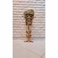 خرید، قیمت و مشخصات سطل زباله و جادستمال بانوی بالدار، آبکاری برنز، زیر قیمت بازار - هنرظریف