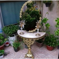 خرید آنلاین، سرویس کامل آینه و شمعدان و میز کنسول آلیاژ، با کیفیت عالی و رنگ ثابت، زیر قیمت بازار | هنرظریف