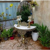 خرید آنلاین، سرویس کامل آینه و شمعدان و میز کنسول آلیاژ، آبکاری درجه یک، به قیمت تولیدی | هنرظریف