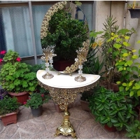 خرید آنلاین، سرویس کامل آینه و شمعدان و میز کنسول آلیاژ، شیک و با کیفیت، زبر قیمت بازار | هنرظریف