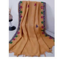 خرید، قیمت و مشخصات شال سوزندوزی اجرا شده با پارچه درجه یک و با کیفیت کد 002 و به قیمت تولیدی - هنرظریف