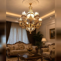 خرید، قیمت و مشخصات لوستر آلومینیومی با رنگ ثابت و کیفیت عالی، جدید و ساده_ هنرظریف