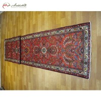 خرید آنلاین، کناره دستبافت همدان کد 39074 با نقشه عالی لچک و ترنج و نخ اعلاء، دارای ضمانت، زیر قیمت بازار | هنرظریف