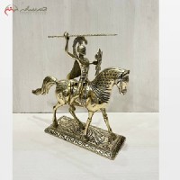 خرید آنلاین، مجسمه برنزی با طرح اسب رومی، طلایی رنگ، با طراحی عالی و قیمت مناسب، بدون تغییر رنگ، زیر قیمت بازار | هنرظریف