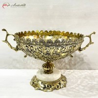 خرید آنلاین، میوه خوری برنزی با پایه سنگی، سایز بزرگ، بدون تغییر رنگ با ضمانت کیفیت، زیر قیمت بازار | هنرظریف