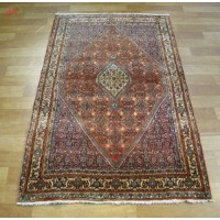 خرید آنلاین، فرش دستبافت بیجار کد 39253 طرح لچک و ترنج بافته شده با نخ اعلاء، با نقشه زمینه عالی، با قیمت مناسب | هنرظریف