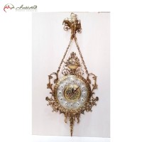 خریدآنلاین، ساعت دیواری آویز برنزی با طرح گل برجسته بسیار زیبا، با کیفت اعلاء، با قیمت عالی | هنرظریف