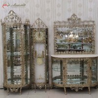 خرید آنلاین،سرویس سه پارچه محصولات برنزی دارای گارانتی رنگ بدنه، مدل گل رز با طراحی و ظاهر شیک، زیر قیمت بازار | هنرظریف