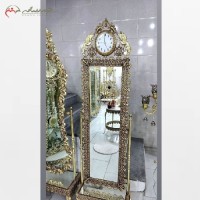 خرید آنلاین، آینه قدی ساعت دار برنزی، کار شده و طراحی بی نظیر و زیبا با ضمانت رنگ و دوام بدنه، زیر قیمت بازار | هنرظریف