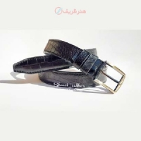 خرید، قیمت و مشخصات کمربند دستدوز و دستساز چرم سه لایه مردانه در طرح و اندازه دلخواه شما_ هنرظریف